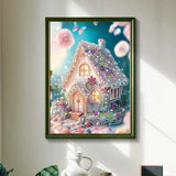 5D DIY Diamond Painting Special Shape Drill "Fairy House Landscape"