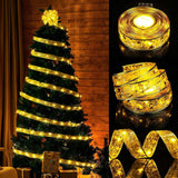 Ribbon Fairy Light XMAS Decoration Christmas Tree Ornaments