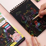 Rainbow Art Paper Rainbow Scratch Paper Children's Art Book