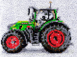 Latch hook DIY rug kit preprinted "  Tractor" approx 32x58cm