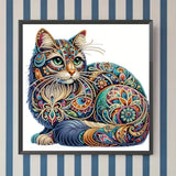 1pc Cat Pattern Special Shape Crystal Diamond Painting Partial 5D DIY