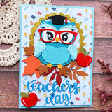 Teacher's Day Doctor Owl Cutting Dies Stencils DIY Scrapbooking  Paper Crafts