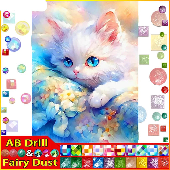 5D DIY Diamond Embroidery Full Square/round Fairy Dust AB Diamond Embroidery 