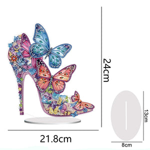 5D DIY Diamond Painting Special Shape Drill Desk Ornament "Crystal high heels"