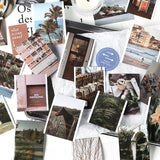 40 pcs/pack Vintage INS photo landscape Stickers Junk Journal DIY scrapbooking