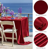 Rectangle Satin Tablecloth Wedding  Decoration, party Birthday Events