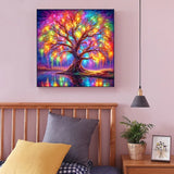 5D DIY  Full Square/ Round  Drill AB Diamond Painting "Colourful Tree Landscape"