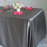 Reusable Satin Tablecloth Wedding Marriage Party Decoration Polyester Table Cloth Set B