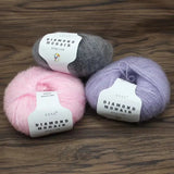 Mohair Baby Wool Crochet Yarn for Hand-Knitting, crocheting, Scarves Min order 5 Pcs