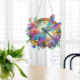 5D DIY Diamond Painting Special Shape Drill Art Hanging Ornament "Crystal Dragonfly"