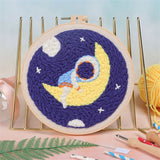 DIY Punch Needle Embroidery Starter Kit - Scenery & Moon