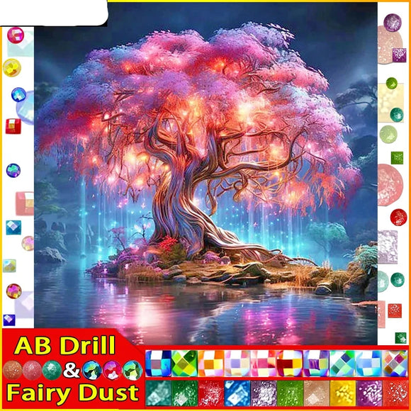 5D DIY Diamond Embroidery Full Square/round Fairy Dust AB Diamond Painting 