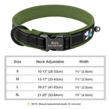 Reflective Personalized Dog Collar ID Nylon Collar Soft Padded  for Small to Large Dogs