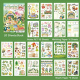 20 Sheets The Harvest day Sticker Book Large Size Junk Journal DIY scrapbooking