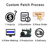 QUOTE only -Custom Embroidery Patches Logo/Name Iron On Patches Fusible Patch Hook & Loop For Clothes