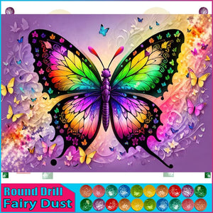 5D DIY Diamond Embroidery Full Square/round Fairy Dust AB Full diamond Painting "Animal Butterfly"