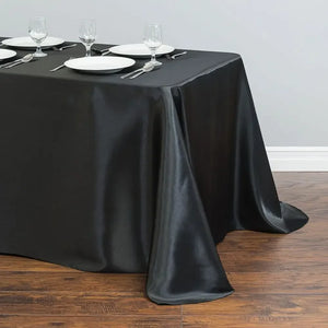 Rectangle Satin Tablecloth Wedding  Decoration, party Birthday Events