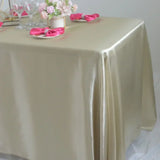 Reusable Satin Tablecloth Wedding Marriage Party Decoration Polyester Table Cloth Set B