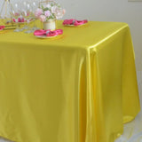 Reusable Satin Tablecloth Wedding Marriage Party Decoration Polyester Table Cloth Set B