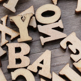 Letters Wooden Wood Slice Alphabets Wooden Chipboard embellishments  Scrapbook DIY Crafts