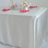 Reusable Satin Tablecloth Wedding Marriage Party Decoration Polyester Table Cloth Set A