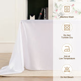 Rectangle Satin Tablecloth Wedding party Birthday Events