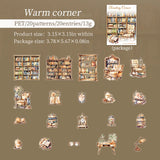 20pcs Reading Corner Scrapbooking Decoration Stickers Junk Journal DIY scrapbooking