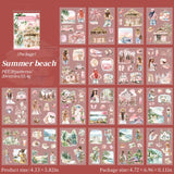 20 Sheets PET Die cut Stickers book Four Seasons Scenery Junk Journal DIY scrapbooking