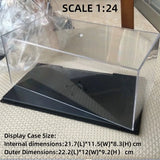 10 Sizes - 1/87 1/64 1/43 1/32 1/24 1/18 Clear Acrylic Car Model Display Box Dust Cover