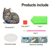 Diamond Painting Special Shape Drill 5D DIY Desk Ornament "Cat"