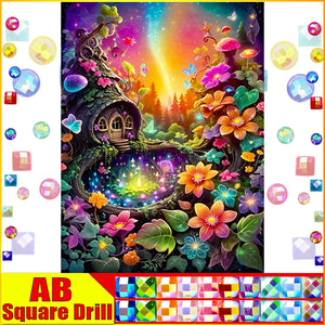 5D DIY Diamond Embroidery Full Square/round Fairy Dust AB Diamond Painting "Fantasy world"