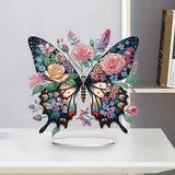 5D DIY Diamond Painting Special Shape Drill Desk Ornament "Butterfly"