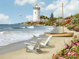 5D diamond embroidery painting full round/ square "Lighthouses"