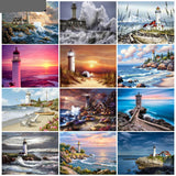 5D diamond embroidery painting full round/ square "Lighthouses"