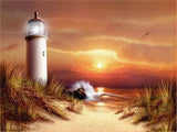 5D diamond embroidery painting full round/ square "Lighthouses"