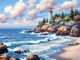 5D diamond embroidery painting full round/ square "Lighthouses"