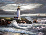 5D diamond embroidery painting full round/ square "Lighthouses"