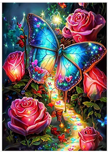 5D DIY  Full Square/ Round  Drill Diamond Painting  "Butterfly"