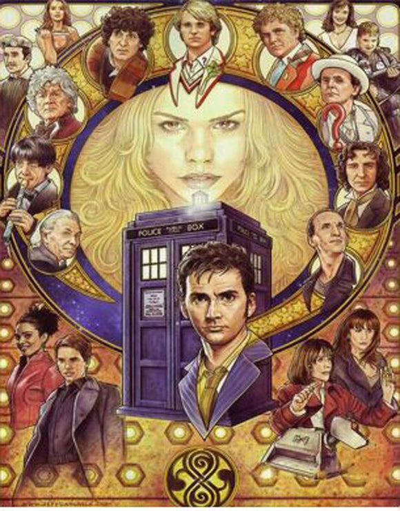 Canvas Poster Pictures for Home Decor - Dr Who Collage #2