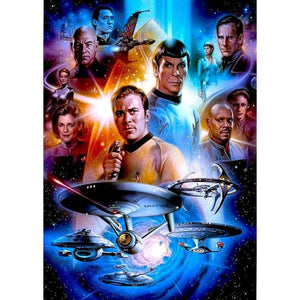 5D diamond embroidery painting full round/ square "Star Trek -Captains"