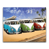 5D diamond embroidery painting full round/ square "Combi Vans"