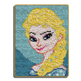 Latch hook DIY rug kit preprinted "Elsa" approx 52x38 cm