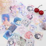46 Sheets/Box Kawaii Cute Animation Girl Sticker  Scrapbooking Journal