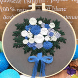 DIY Embroidery Floral arrangements Needlework for Beginner Cross Stitch kit