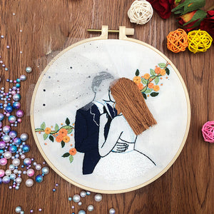 DIY Embroidery Wedding patterns Needlework for Beginner Cross Stitch kit