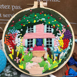 DIY Embroidery French Gardens Needlework for Beginner Cross Stitch kit