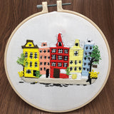 DIY Embroidery French Gardens Needlework for Beginner Cross Stitch kit