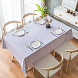 PVC Plastic Waterproof Table Cover Tablecloth Printed - Rectangular set C