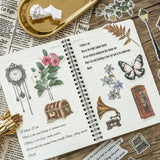 60pcs/pack Flowers Stickers for Decoration DIY scrapbooking junk journal