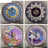 5D Diamond Painting Clock pattern - Special Shaped diamonds - Mandala